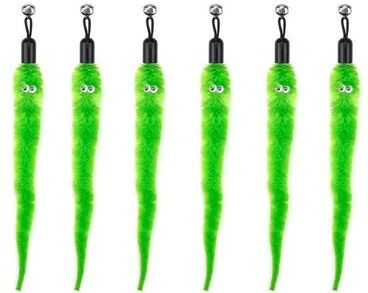 Inspire Essentials Interactive Cat Toy Refill Set With Feathers Mice Worms And Bells 5 80pcs