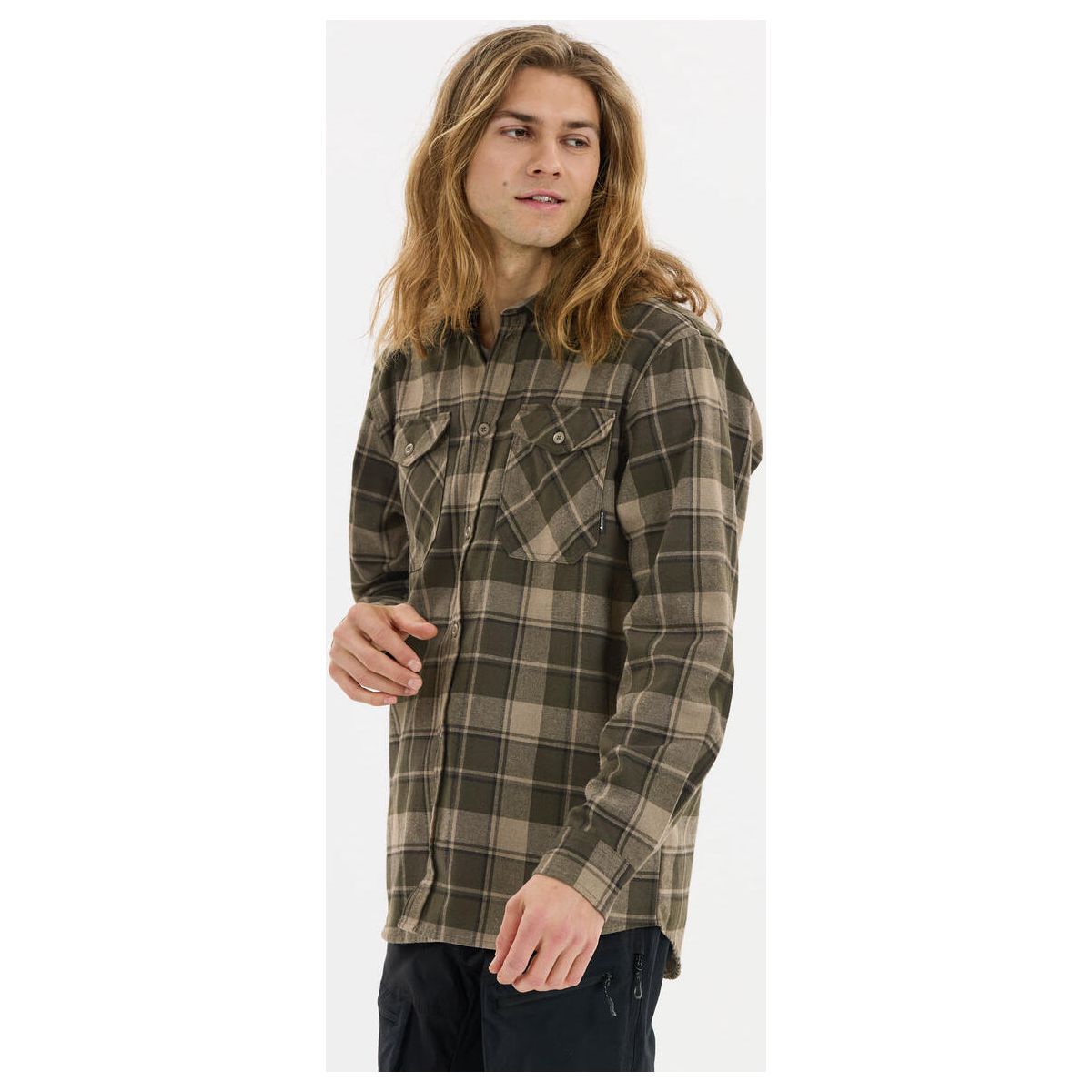 Whistler Bargo M Checked Shirt fallen rock (3040) 2XL W251985-3040-2XL