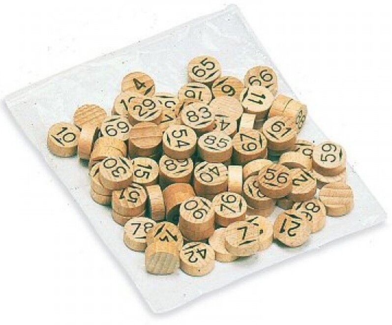 90 pions Loto en bois - Jeujura
