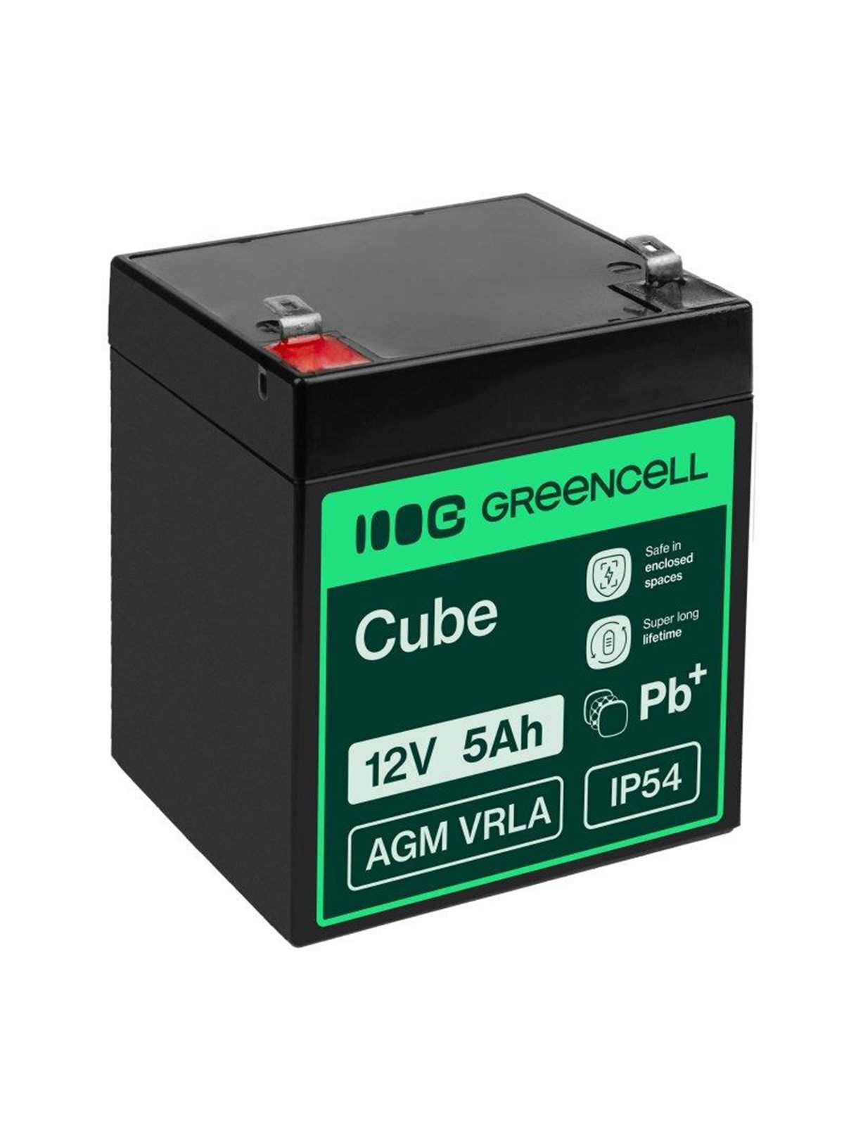 Green Cell AGM27 - 12V 5Ah VRLA Battery | AGM | Maintenance-Free