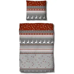 Traumschlaf, Bettwäsche, Winterland (Bettwäsche Set, 2 x 80 x 80 cm, 200 x 200 cm)