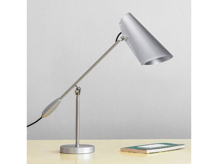 Northern Designer Tischlampe Birdy, alu / grau / zink, für Wohn- / Esszimmer, Aluminium, Design