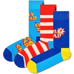 HAPPY SOCKS Happy Socks Herren Socken, 3er Pack - Father's Day, Geschenkbox, gemischte Farben, Größe 36-40 in Bunt Bunt