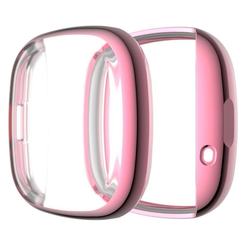 Cover-Discount Fitbit Versa 3 / Sense - Gummi Schutz Case rosa (680700155D)