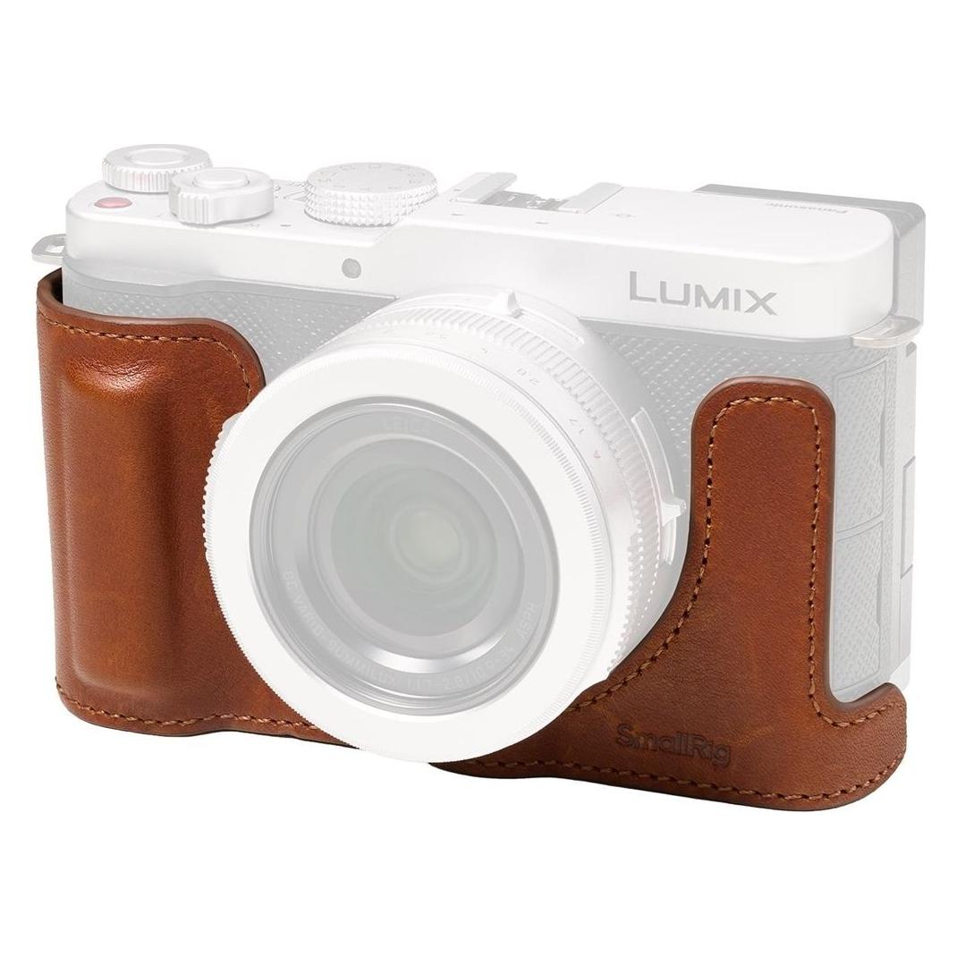 SmallRig 5699 Leather Half Case for Panasonic LUMIX L10 (Brown) (5699)