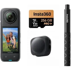 Insta360 X4 Explorer Bundle (30p, Bluetooth, WLAN), Action Cam, Schwarz