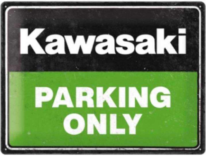 Wandbord - Kawasaki - Parking Only