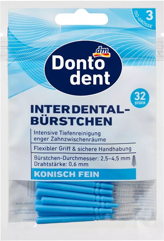 Dontodent - Interdental-Bürstchen ISO 3, 32STK