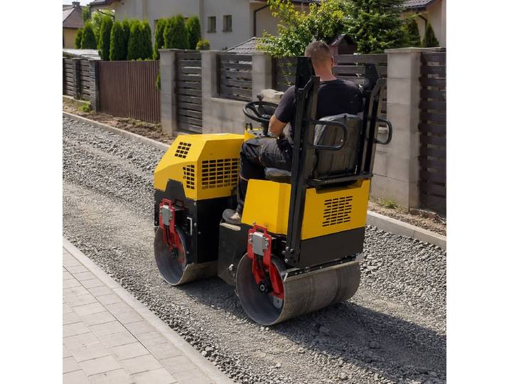 Compacteur vibrant à double tambour, équipement de construction lourd, machine de finition d'asphalte, moteur diesel, personnalisable