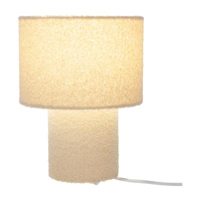 NÄVE Tischleuchte "Fluffy", beige (natur), 1, Ø 23cm H: 31cm, 1 Stk., Leuchten, fluffiger Plüschbezug, H:31cm D:23cm, Zuleitung mit Kippschalter, E27, Tischleuchte
