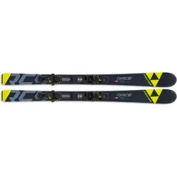 FISCHER Kinder Racing Ski RC4 RACE JR SLR + FJ4 AC SLR, Größe 100 in Schwarz Schwarz