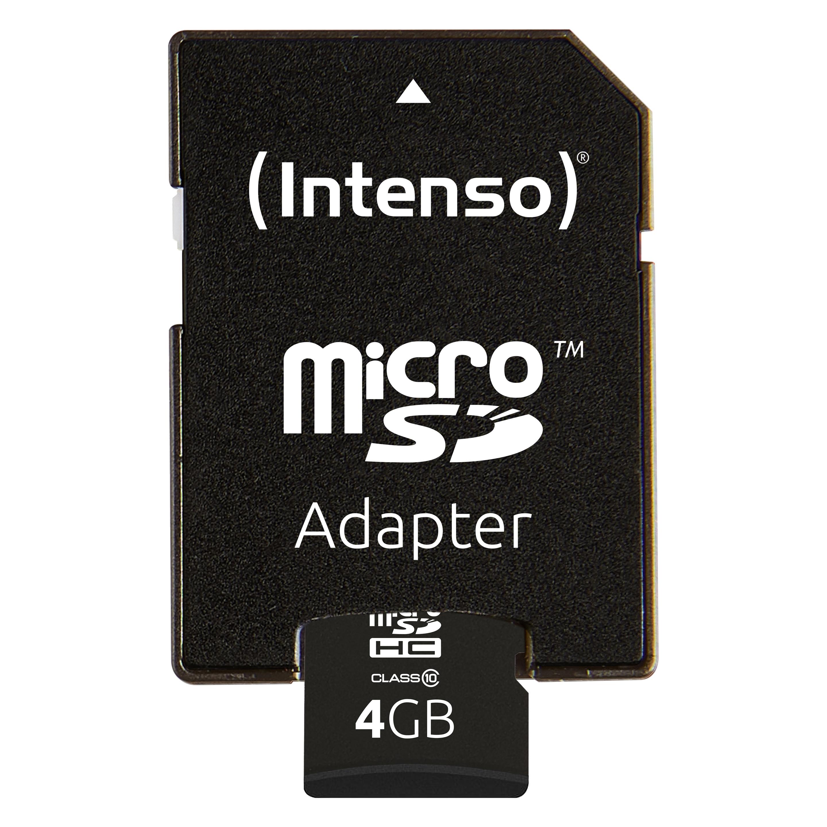 Intenso microSD Class 10 (4 GB, microSDHC, U1) (3413450)