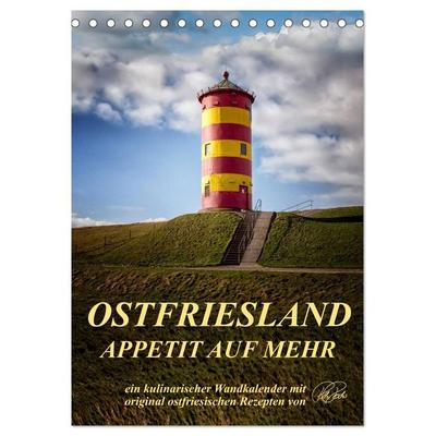 Ostfriesland - Appetit auf mehr / Geburtstagskalender (Tischkalender 2026 DIN A5 hoch), CALVENDO Monatskalender