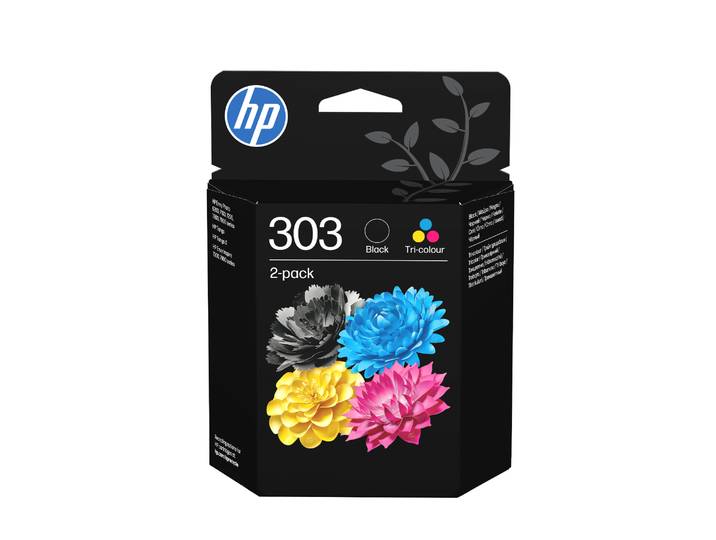 Pack de 2 cartouches d'encre HP 303 Noir et trois couleurs HP