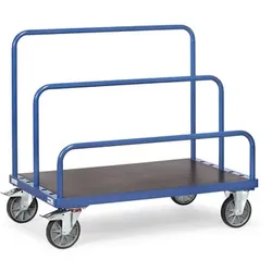 Plattenwagen 4463, einseitig bestückbar, ohne Bügel, Tragkraft 750kg - blau