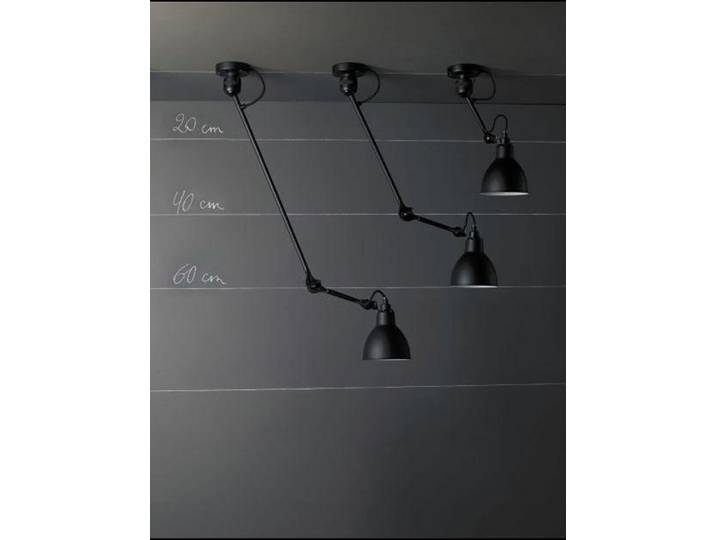 Lampe Gras 304 Wandleuchte, schwarz/kupfer – DCW - Wohnzimmer - Design - Metall