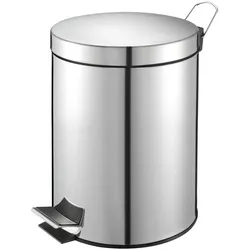 Vepa Bins Treteimer 5L Edelstahl, Abfalleimer, Silber
