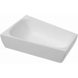 Hoesch iSensi Trapez Badewanne 1700x1000 Monolith links mit Überlauf, weiß