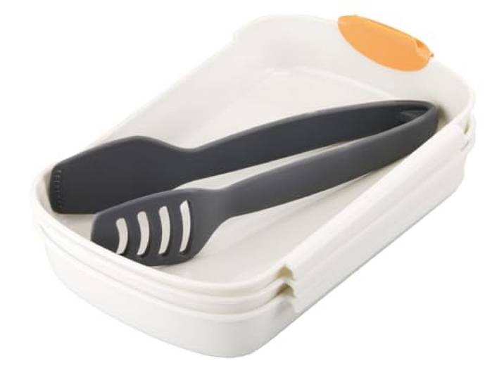 Tescoma Panierschalen Set 3-teilig mit Zange, Panierstrasse für Schnitzel