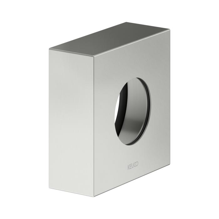 KEUCO IXMO Verlängerungsrosette 59553210282 eckig, für Thermostatarmaturen Unterputz, Edelstahl-Finish
