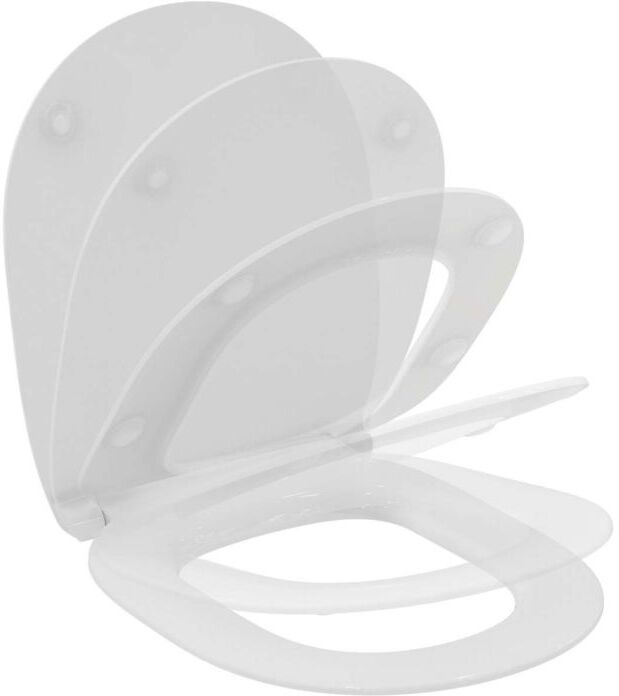 Ideal Standard Sitz Connect Flat E772401 weiß, Softclosing-Scharniere Edelstahl