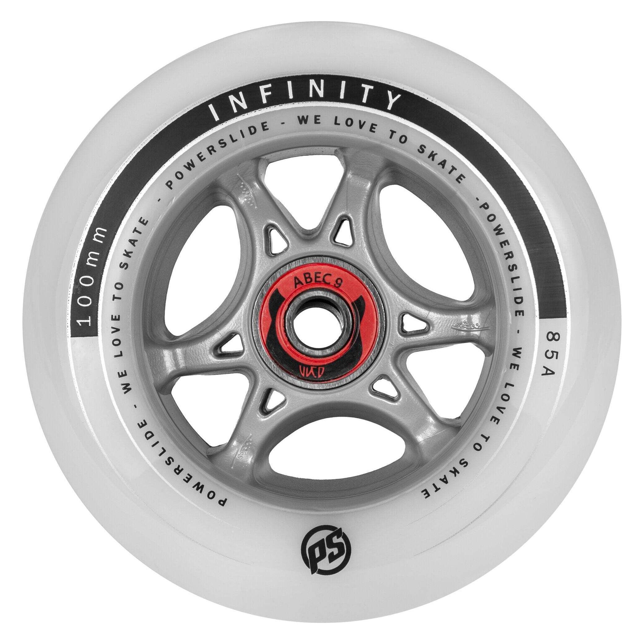 Powerslide Skateboard Wheels Infinity Rtr 4-Pack 2023 (100 mm, 85A) (905434)