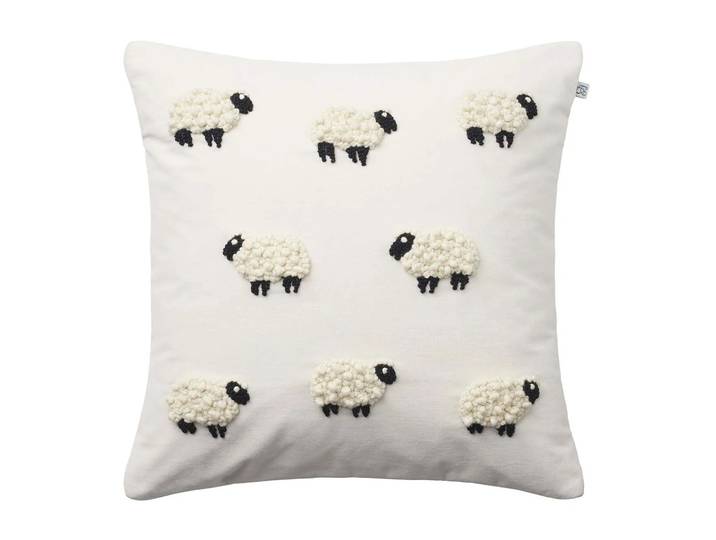 Chhatwal & Jonsson Housse de coussin Sheep 50x50 cm Ivoire
