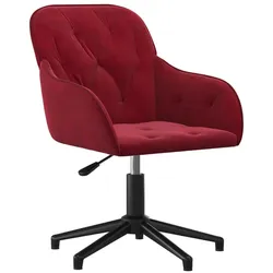 Helloshop26 - Roter Samt-Drehsessel/Sessel für Büro/Computer/Arbeitszimmer in 02_0024173