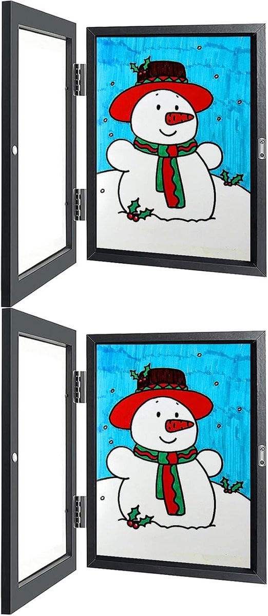 Kinderkunstframes Zwart Kunstdisplay voor Opslag en Presentatie A4 Formaat