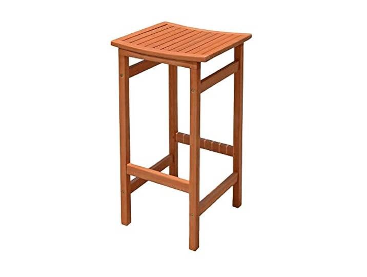 Lomadox Barhocker Hocker Partyhocker 2er Set aus Eukalyptus