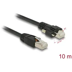 DELOCK Kabel Cat.6 RJ45-St > RJ45-St m. Schrauben SSTP 10.0m