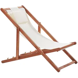 LIEGESTUHL dunkelbraun/beige Avellino