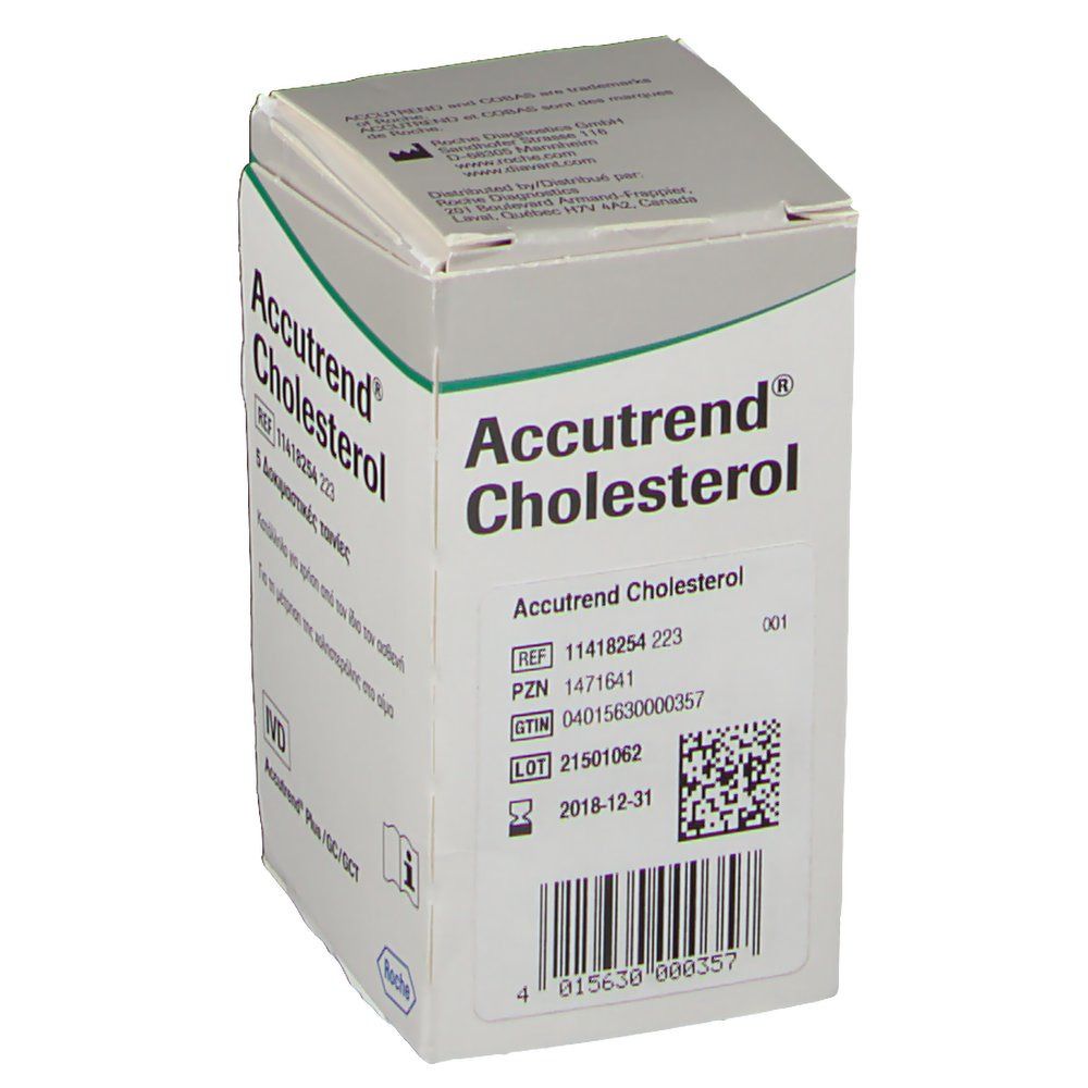 Accutrend Cholesterol Teststreifen 5 St