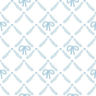 Veer Decor Heirloom Bow Trellis Peel and Stick Wallpaper