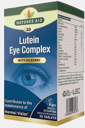 NATURES AID LUTEIN EYE COMPLEX 30 COMPRIMIDOS