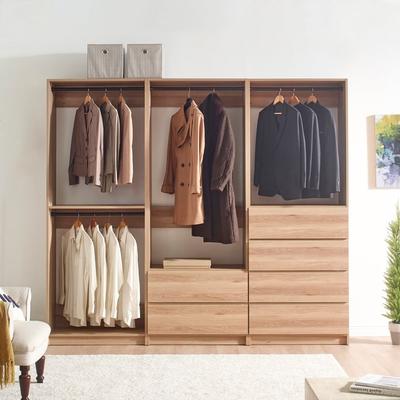 Prosper Oak Freestanding Walk in Wood Closet System