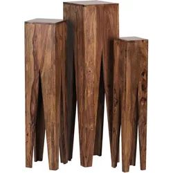 Blumentischset Kada 3er Set Sheesham