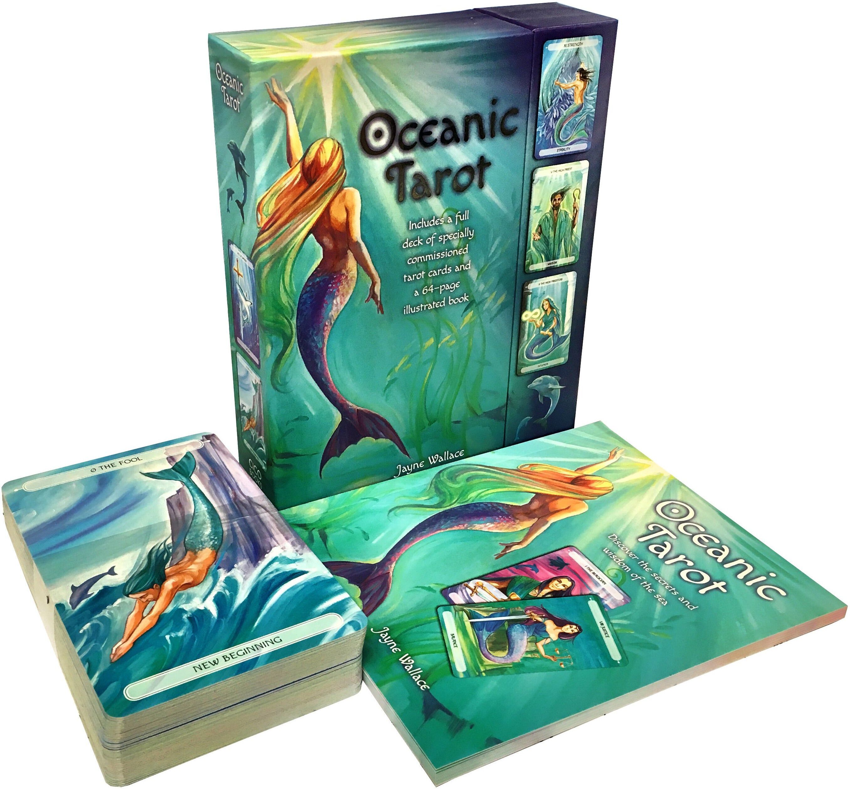 CICO Books Oceanic Tarot Deck Cards Collection Box Gift Set Mind Body Spirit Mermen Mermaid