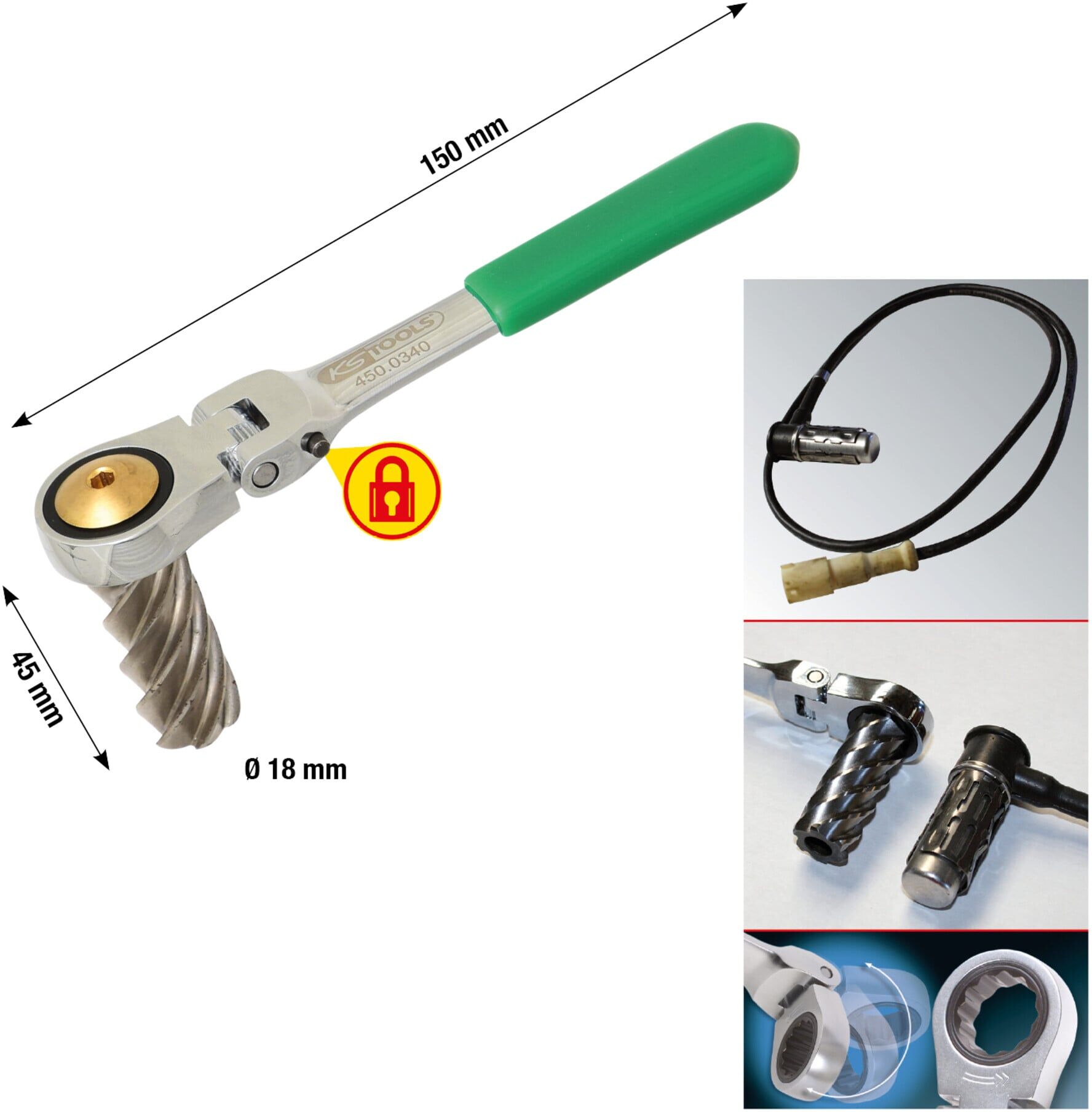 KS Tools ABS Reibahle LKW Ø18x45 mm (450.0340)