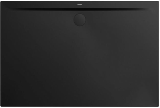 Kaldewei Superplan Zero Rechteck-Duschwanne 90x120 cm 355400010676  schwarz matt, Stahl-Email