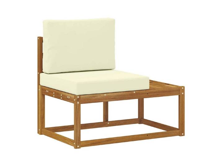 vidaXL Sofaelement Outdoor End Sofa Natur 91 x 63 x 73 cm Massivholz (1 St)