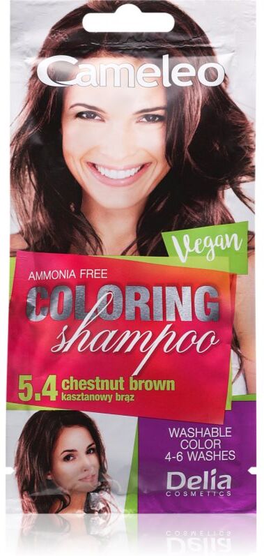 Delia Cosmetics Cameleo Coloring Shampoo shampoing colorant pour cheveux teinte 5.4 Chestnut Brown 40 ml