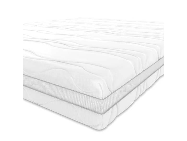Amazon Basics Memoryschaum Matratze mit 7 Zonen, Mittel Fest (H3), 135 x 190 x 20 cm, Weiß