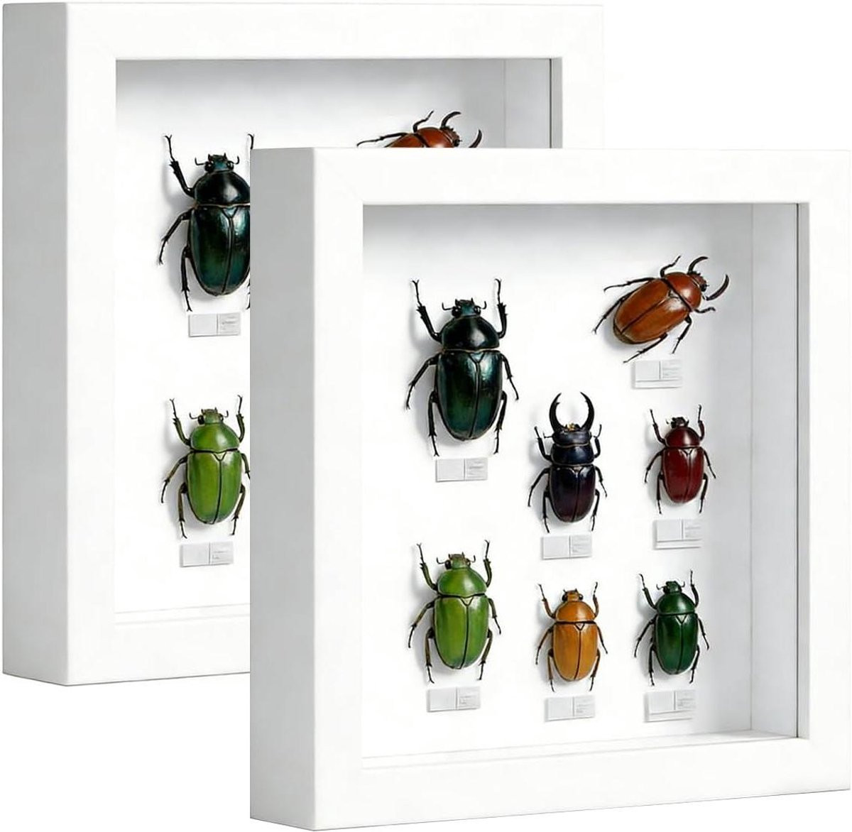 Wit 3D objectlijst voor persoonlijke decoratie - 20 x 20 x 3 cm