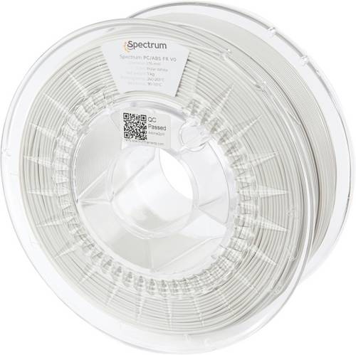 Spectrum Filaments 81012 PC/ABS FR V0 Filament PC-ABS flammhemmend, hitzebeständig 1.75mm 1000g Weiß 1St.