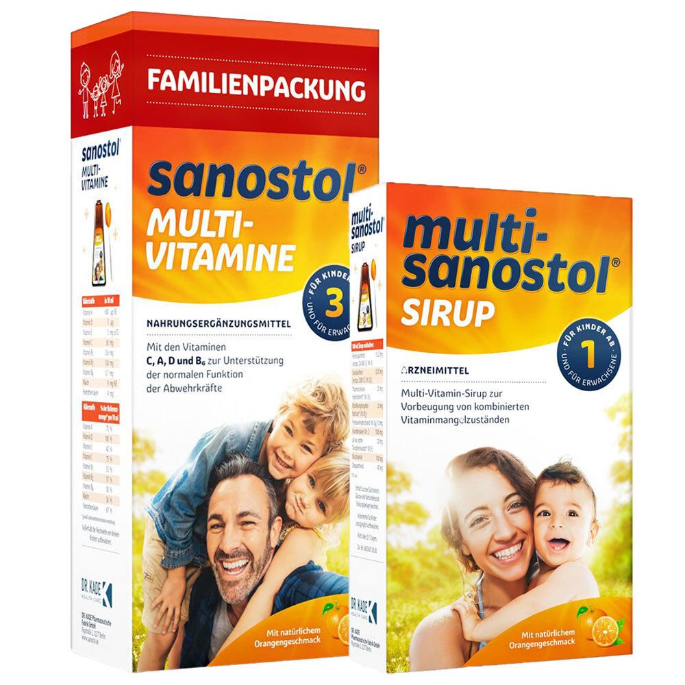 Multi Sanostol Sirup + Saft 1 St Kombipackung