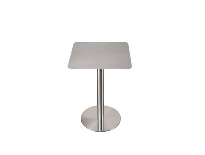 Beistelltisch aus Edelstahl Runder, Cocktail-Bistrotisch Edelstahl Moderner Stehtisch Metall Stabil für Terrasse Cafe Restauration Gewerbe Und Haushalt Kleiner Kaffeetisch(Square,60*105cm/23.6*41.3in)