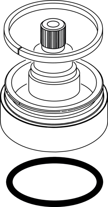Ideal Standard Umschaltung MELANGE 4L Bade, A962060AA kpl., Chrom