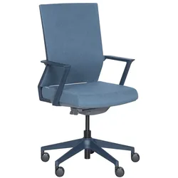 Carmen KLAWER Ergonomischer Bürostuhl mit Lordosenstütze – Blau