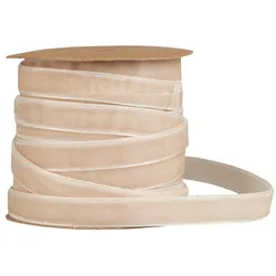 IB Laursen Veloursband auf Spule 10 m - Geschenkband, 10 m, natur